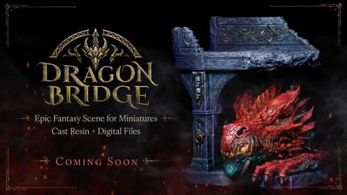 Dragon Bridge - Epic Fantasy Scene for Miniatures