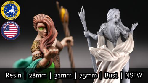 Resin Miniature "Estrella the Sorceress"
