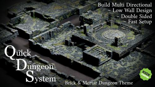 Mystic-Realm s QDS: Quick Dungeon System 3d Tabletop Terrain