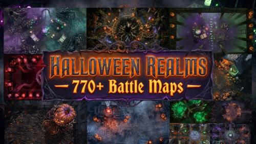 HALLOWEEN REALMS — 770+ TTRPG Maps for VTT & Print