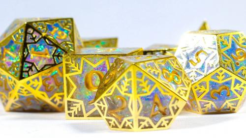 Forged In Frost: Resin Dice in Metal Casing