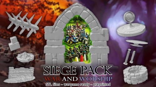 Siege Pack - War and Worship (STL)