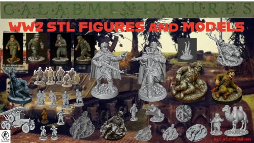 WW2 STL PRINTABLE FIGURES AND MODELS