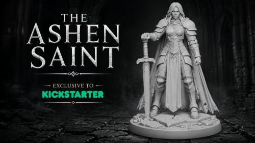 The Ashen Saint – Exclusive Fantasy Paladin STL Miniature