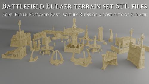 Battlefield El Laer Terrain Set STL files