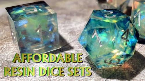 Handmade Resin DND Dice Sets