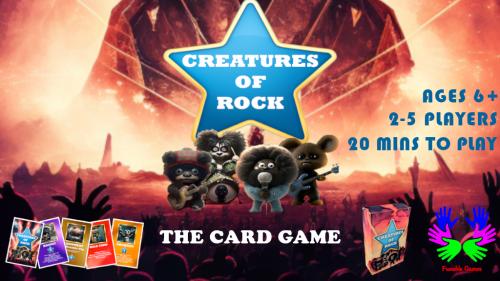 Creatures of Rock: a fast paced game card.