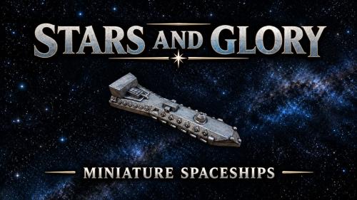 Stars and Glory Hand Cast Miniature Spaceships
