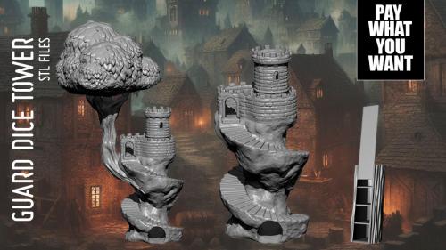 GUARD DICE TOWER - STL FILES