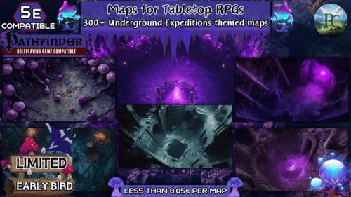 Maps for TTRPGs - Underground Expeditions