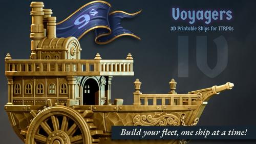 Voyagers IV - 3D Printable Vessels for TTRPGs