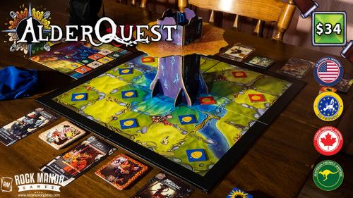 AlderQuest - A Wintry Mix of Area Control and Match-3