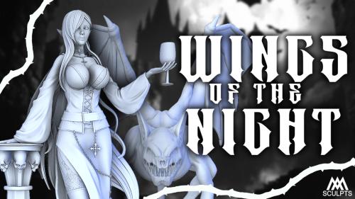 Wings of the Night - 3D Printable STL.