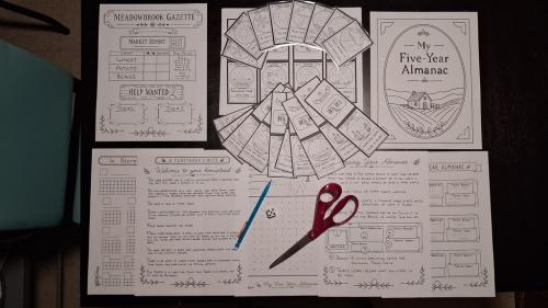 My Five Year Almanac - A Solo Print & Play Farming Game