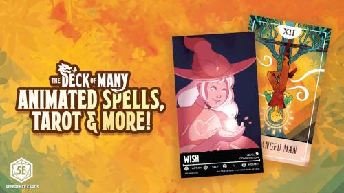 The Deck of Many Animated Spells, Tarot and More for 5e DND