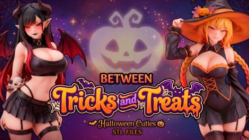 Between Tricks and Treats - Halloween Cuties STL Files
