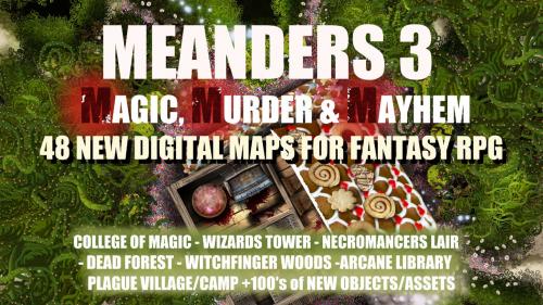 Meanders 3: Magic, Murder & Mayhem: Digital Maps & Assets