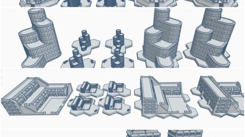 6mm & Hex Map Scale Terrain STL File Spring Cleaning