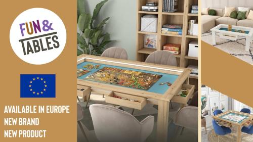 Gaming table and furniture for board games by Fun and Tables