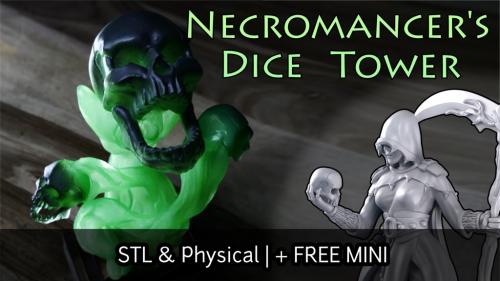 Tome of Necromancy - a 3D-printable Dice Tower