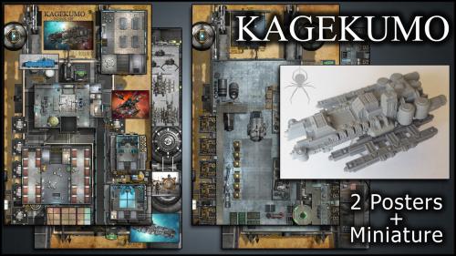 Kagekumo: Starship Maps & Miniature