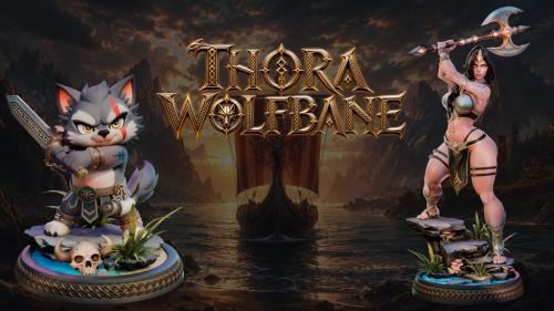 Thora Wolfbane: 3d printable viking Pin-Up