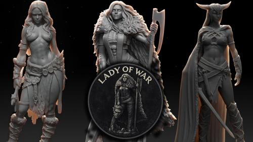 Lady of War - Fantasy Female Miniatures