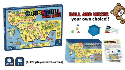 Crossroll Hong Kong - A strategic "Roll and Write" game