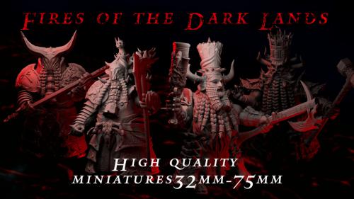 Flames of the Dark Lands:Scorched Dwarves STL