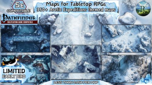 Maps for TTRPGs - Arctic Expeditions