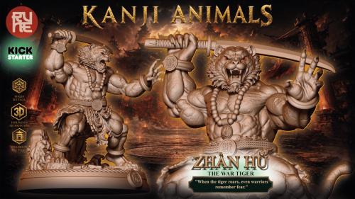 KANJI ANIMALS Chinese Mythology STL Miniatures 3D PRINT