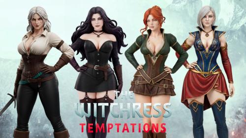 💋 Witchress Temptations – STL-120mm Fantasy Heroines