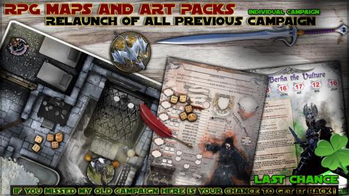 RPG Maps and art-packs Relaunch of individual campaign