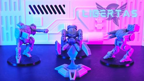 Libertas: Tabletop Battle Royale w/ modular magnetic mechs