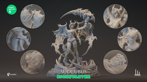 Succubus Awakening, A 100mm 3D Printable STL