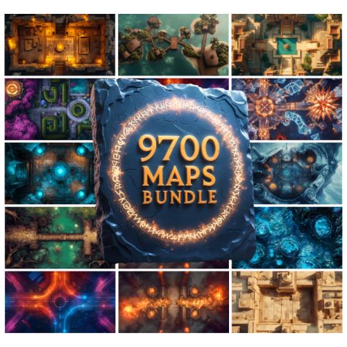 Digital Battle Maps , 9,700 RPG Battlemaps, Tabletop & VTT Maps for TTRPG