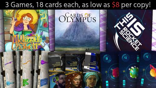 3 New Pocket-Size Games, 18 cards Each! FLOAT Series Wave 3!