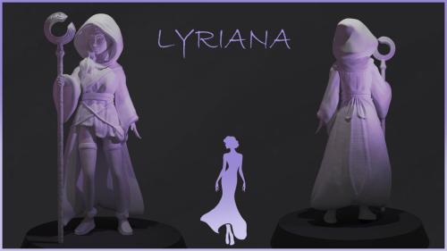 Lyriana - 3D Printable Figure
