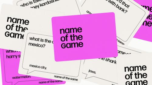 name of the game! fun party game 