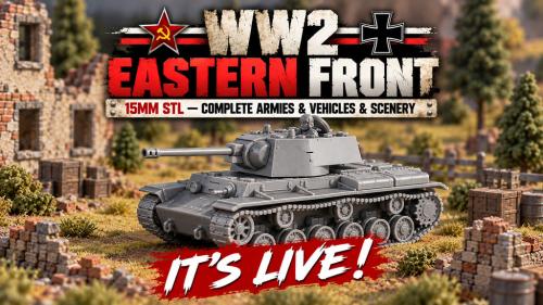WW2 Eastern Front 15mm STL – Complete Armies & Vehicles