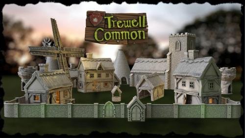 Trewell Common - Fantasy Historical English Village STL pack