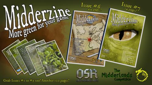 Midderzine Issues #6 and #7 - Zines for Old School Games