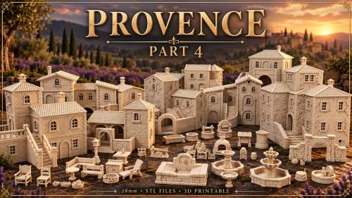 Provence Part 4 - Architecture for 3D Printing , STL , 28MM