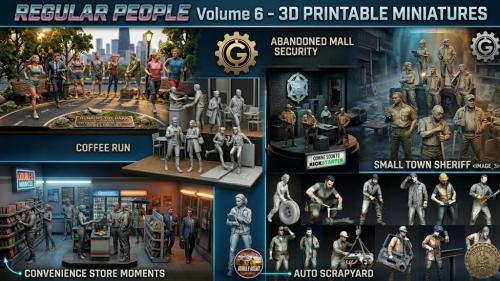 300+ Everyday People Volume 6 - 28mm, 32mm & 54mm Miniatures