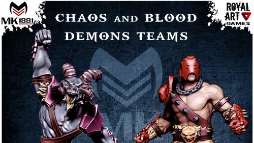FANTASY FOOTBALL CHAOS AND BLOOD DEMONS TEAMS