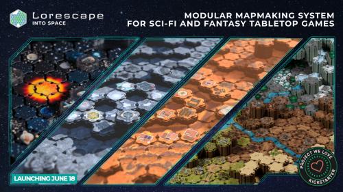Lorescape: Into Space - Sci-Fi Modular Tabletop Terrain