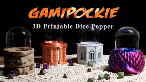GamiPockie - 3D Printable Dice Popper