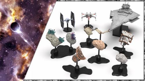 3D printable stl terrain for Star Wars: Armada and X-Wing
