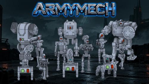 ArmyMech: 3d printable mechas