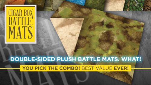 Double-Sided PLUSH Terrain Mats by Cigar Box Battle Mats